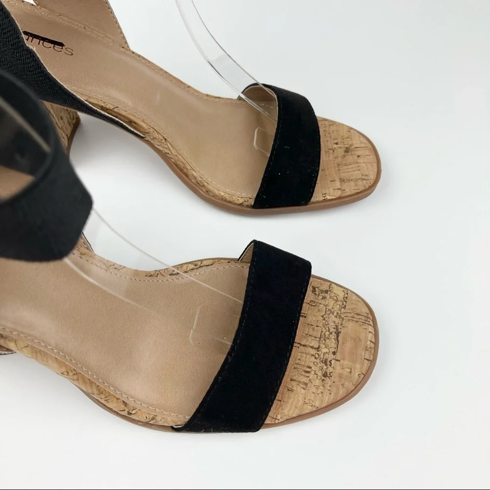 Maurices Hillary Ankle Strap Block Heel Sandal in Black - Picture 2 of 9